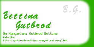 bettina gutbrod business card